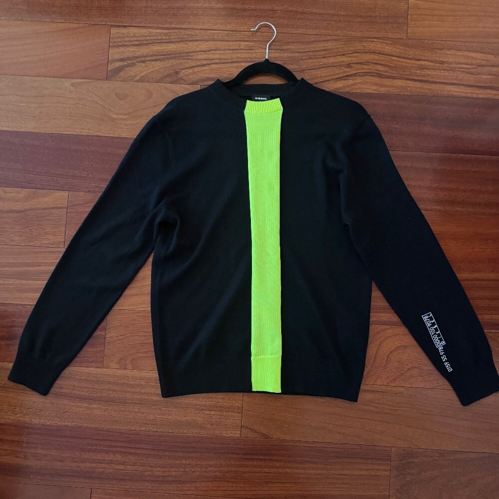 DIESEL - Black & Yellow Sweater - NEW - Size S
